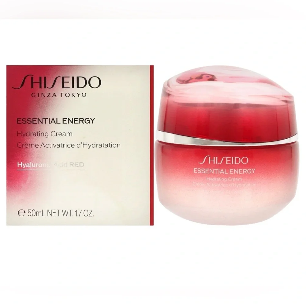 Shiseido Essential Energy Hydrating Cream - Red and White